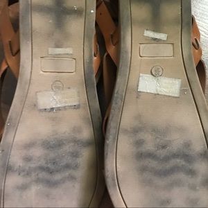 Tan sandals. Size 10. Criss cross